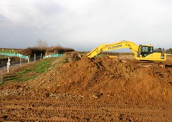 Works access accross Coldwinds Lane