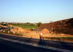 Clearing the railway embankment