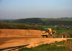 Moving the earth to another part of the site