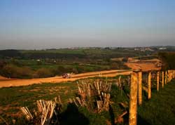 Looking East down to Lantoom