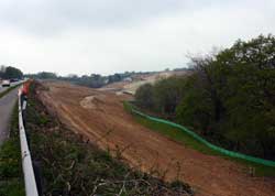 Moving the earth to another part of the site