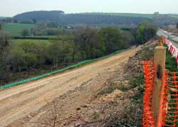 Moving the earth to another part of the site