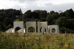 A38 - Looe Mills - preformed concrete blocks