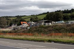 A38 - Looe Mills - demolishing the bungalow