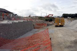 A38 - Looe Mills - demolishing the bungalow