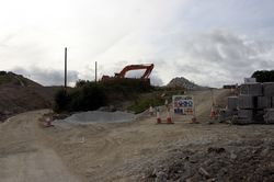 A38 - Looe Mills - demolishing the bungalow