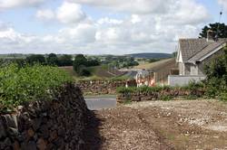 New footpaths by Pilgrims bungalow