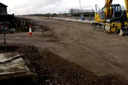 Looe Mills - Retaining wall for the Moorswater distributor road