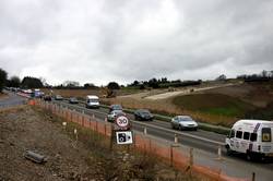 Slip road foundations at Petersfield