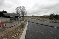 Looe Mills - Retaining wall for the Moorswater distributor road