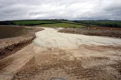 Slip road foundations at Petersfield