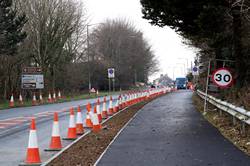 new pavement and cycleway