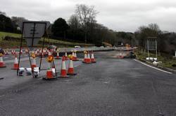 Digging up the old Western carriageway