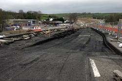 Digging up the old Western carriageway