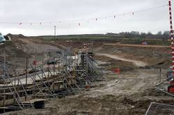 Looe Mills - Retaining wall for the Moorswater distributor road