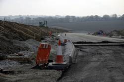 New A390 looking west from the roundabout