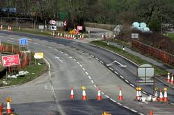 Road closure on the old hill