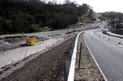 Moorswater distributor road looking east