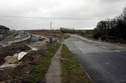 Old A38 - looking west from Looe Mills