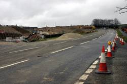 Old A38 - looking west from Looe Mills