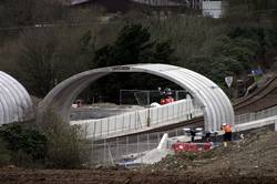 A390 railway bridge precasts