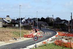 Old A38 looking east to five lanes