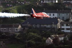 Red Seven over Polruan