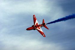 Red Arrows over Fowey