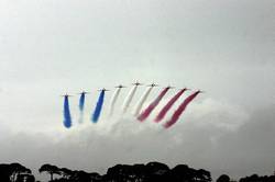 Red Arrows over Fowey