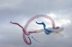 Red Arrows over Fowey