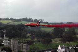 Red Arrows over Fowey