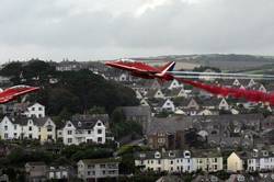 Red Arrows over Fowey