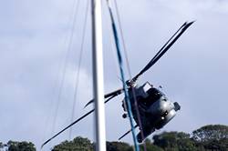 Royal Navy Merlin over Dartmouth