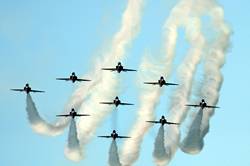 Red Arrows over Dartmouth