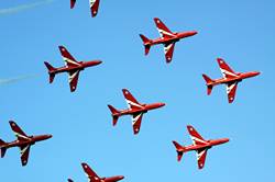 Red Arrows over Dartmouth