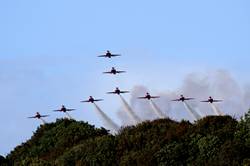 Red Arrows over Dartmouth