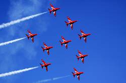 Red Arrows over Dartmouth