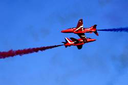 Red Arrows over Dartmouth