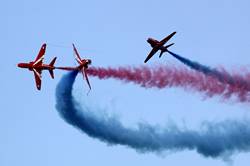 Red Arrows over Dartmouth