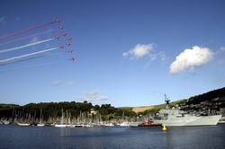 Red Arrows over Dartmouth