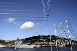 Red Arrows over Dartmouth