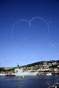 Red Arrows over Dartmouth