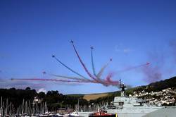 Red Arrows over Dartmouth