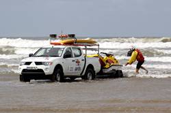 RNLI lifeguards - Saunton Sands