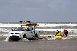 RNLI lifeguards - Saunton Sands