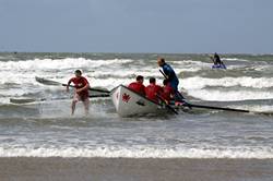 Surf rowing - Saunton Sands