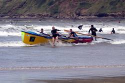 Surf rowing - Saunton Sands