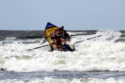 Surf rowing - Saunton Sands