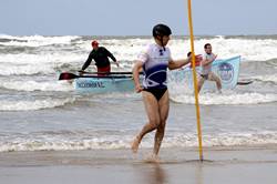 Surf rowing - Saunton Sands