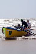 Surf rowing - Saunton Sands